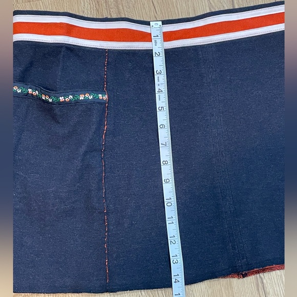 Free People Floral Pocketed Jean Skirt - Picture 6 of 7